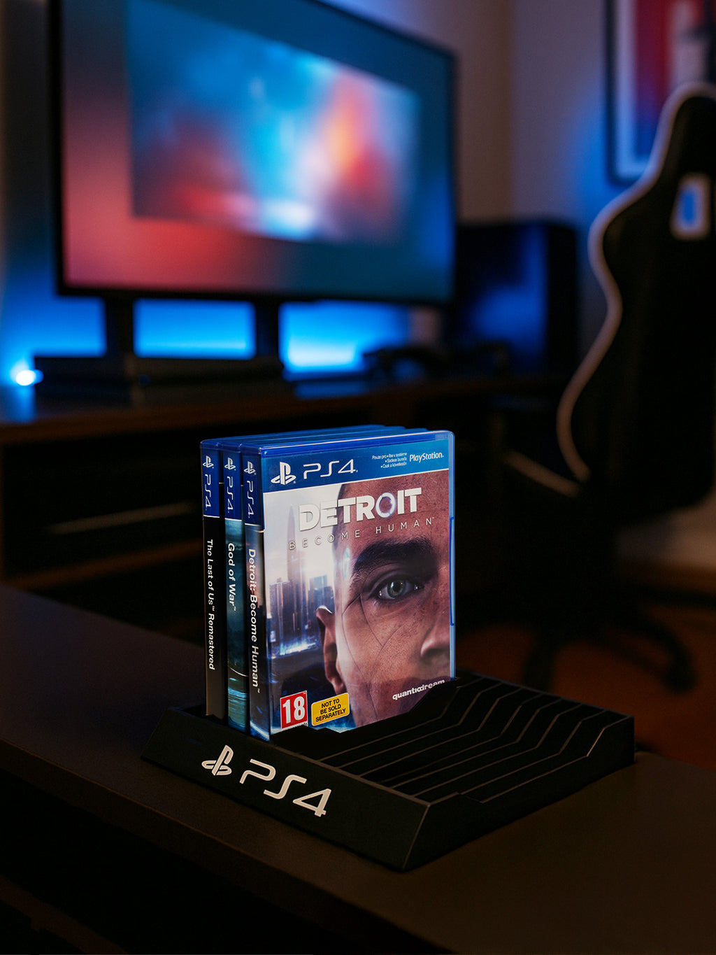 PS4  Oyun Standı – Şık ve Pratik 3D Tasarım