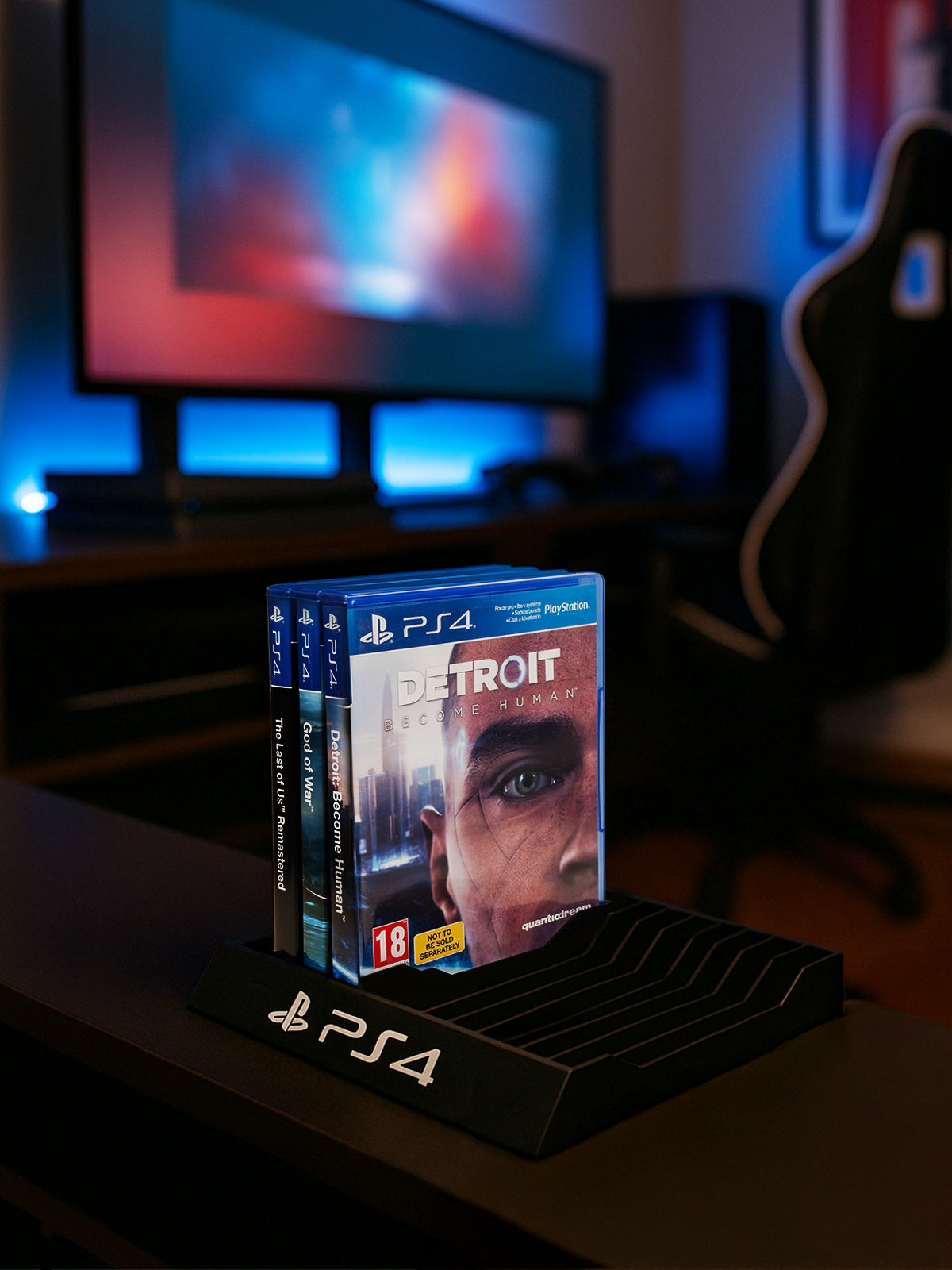 PS4  Oyun Standı – Şık ve Pratik 3D Tasarım