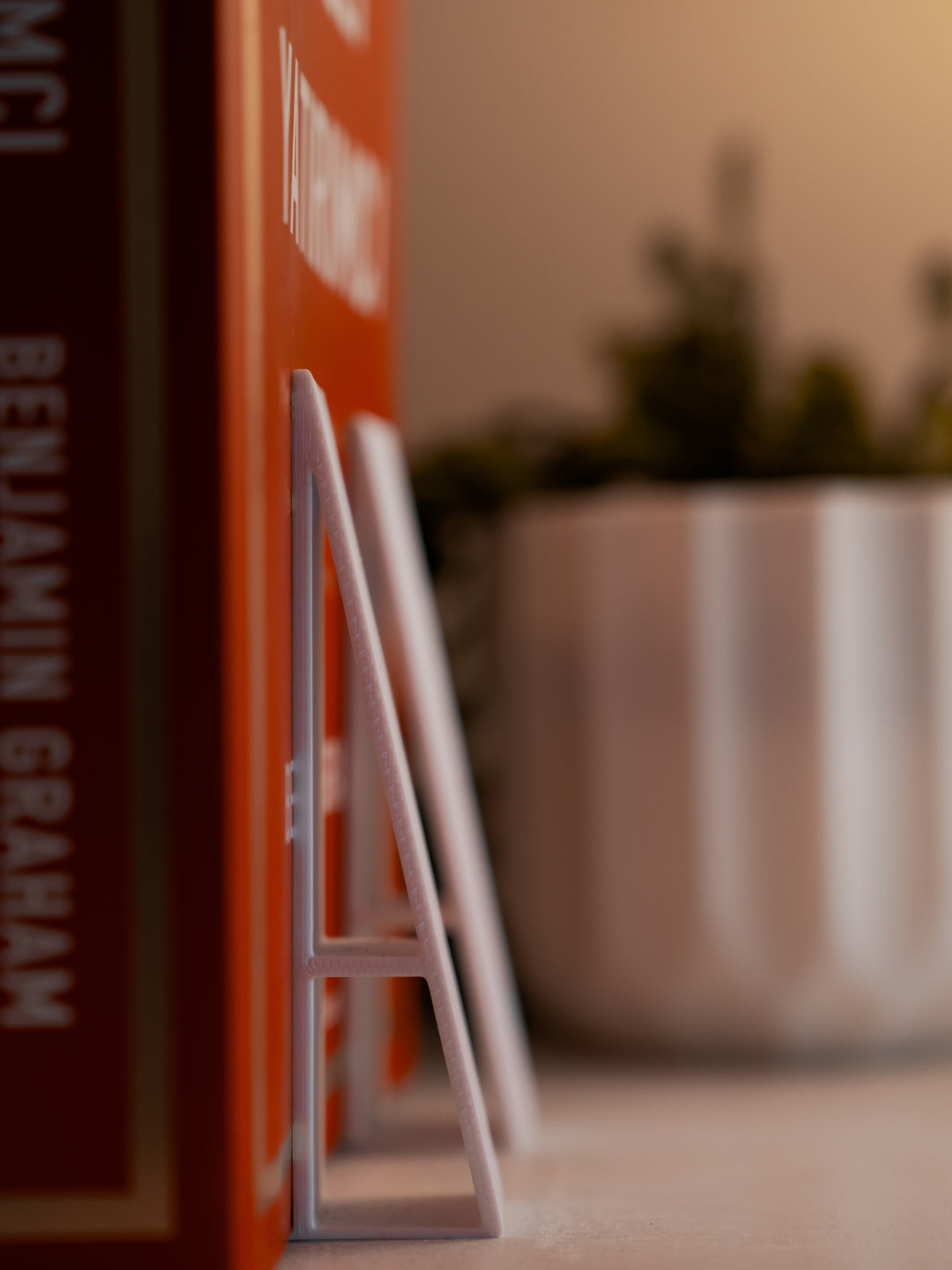 Modern Tasarımlı Kitap Tutucu 4'LÜ PAKET  – 3D Baskı Dekoratif Destek