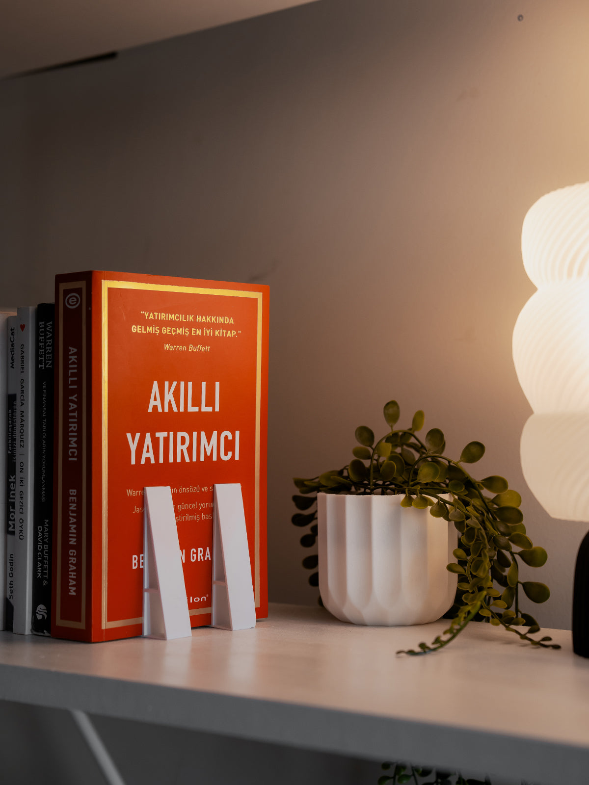 Modern Tasarımlı Kitap Tutucu 4'LÜ PAKET  – 3D Baskı Dekoratif Destek