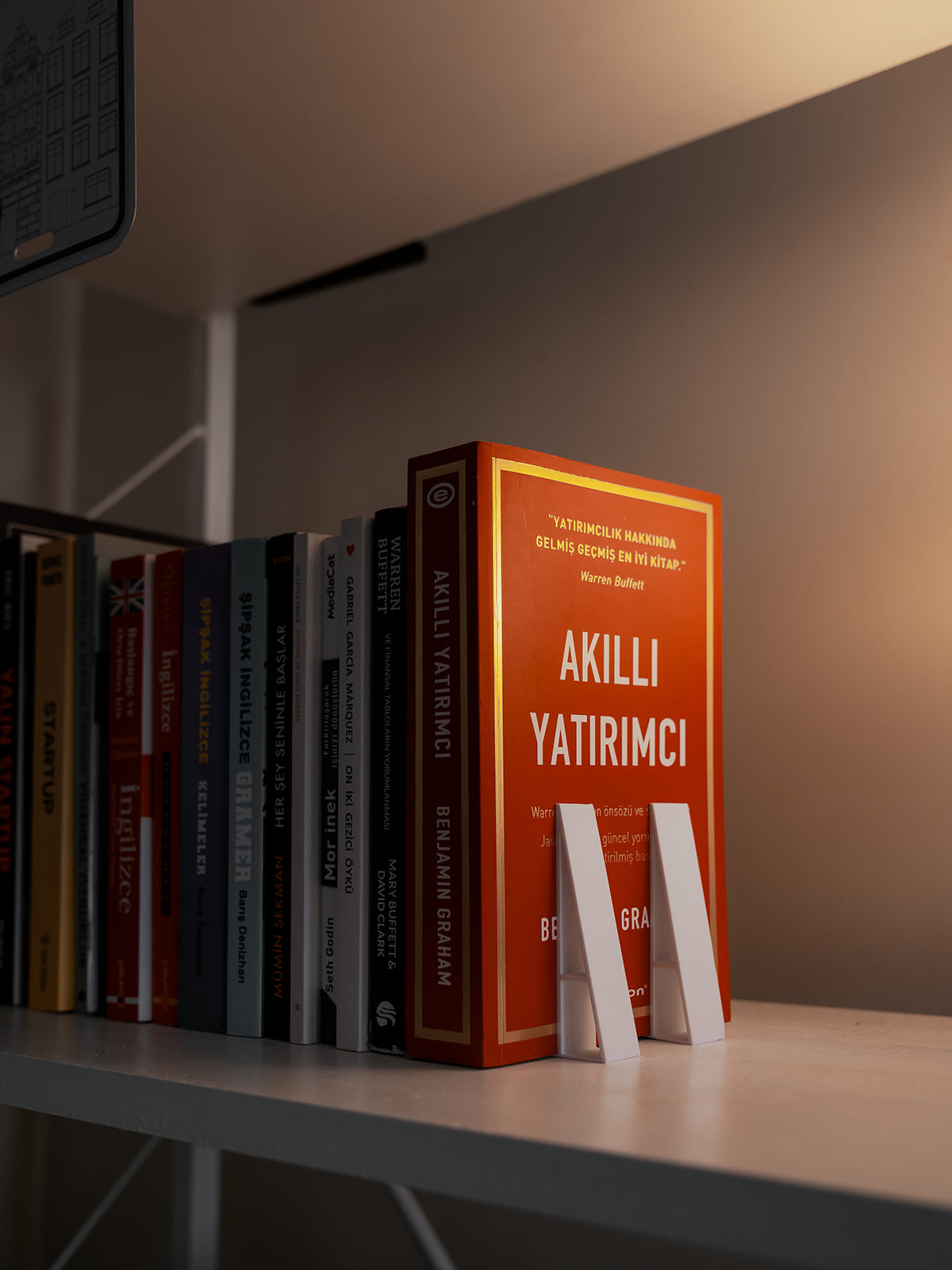 Modern Tasarımlı Kitap Tutucu 4'LÜ PAKET  – 3D Baskı Dekoratif Destek